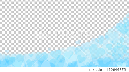 バレンタインに使える青いハートのベクター背景画像 バレンタインに使える青いハートのベクター背景画像 110646876
