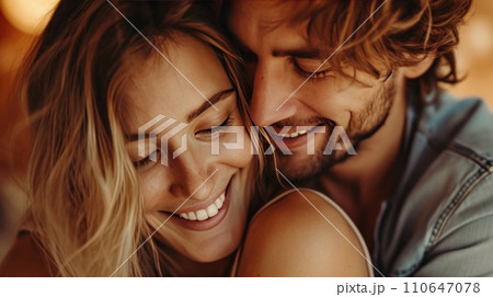 Couple celebrating milestones, their affection evident in warm, tight embraces Couple celebrating milestones, their affection evident in warm, tight embraces 110647078