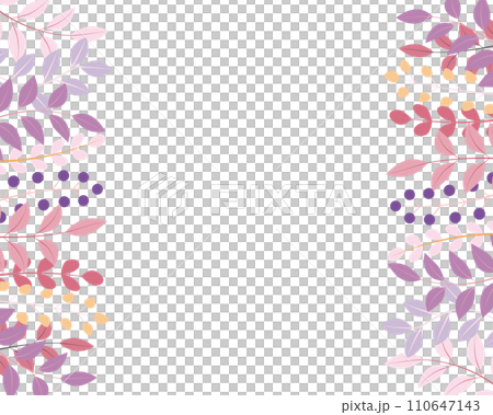 帶有煙熏粉紅色植物的向量框架材料 帶有煙熏粉紅色植物的向量框架材料 110647143