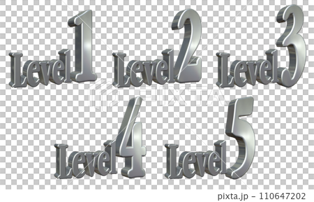 3DCG characters [Level1/Level2/Level3/Level4/Level5] Silver, Silver 110647202