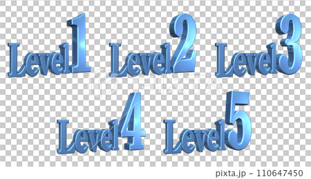 3DCG characters [Level1/Level2/Level3/Level4/Level5] Blue, Blue 110647450