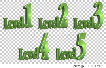 3DCG characters [Level1/Level2/Level3/Level4/Level5] Green, Green 110647953