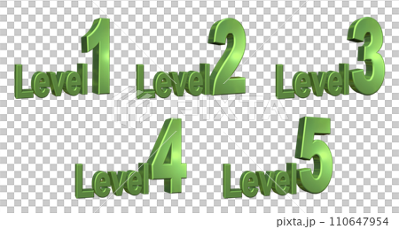 3DCG characters [Level1/Level2/Level3/Level4/Level5] Green, Green 110647954