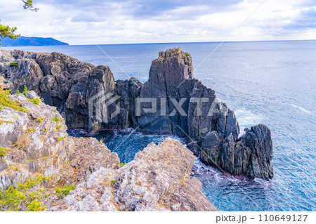 【海素材】碁石海岸の風景【岩手県】 110649127