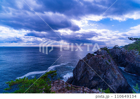 【海素材】碁石海岸の風景【岩手県】 110649134