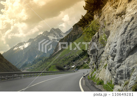 Road in Austrian mountains, Austria Road in Austrian mountains, Austria 110649281