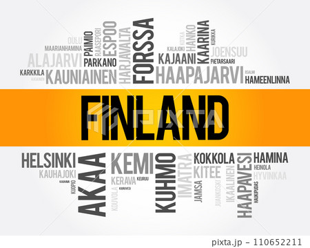 List of cities and towns in Finland, word cloud collage, business and travel concept background List of cities and towns in Finland, word cloud collage, business and travel concept background 110652211