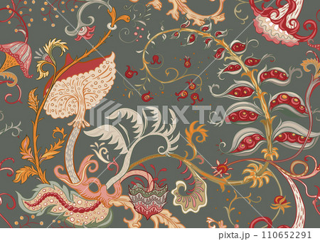 Fantasy, alien hypnotic flowers 110652291