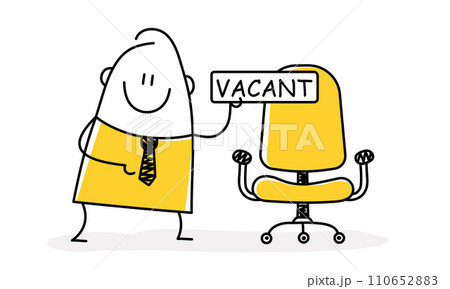 Recruiter and manager searching for candidate for position. 110652883