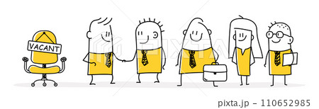 People waiting for interview. 110652985