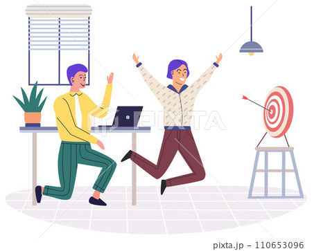 Office playing vector illustration. Pleasure and joy c be found in office through engaging in recreational activities with colleagues Enjoying moments play in workplace c lead to increased Enjoying Office playing vector illustration. Pleasure and joy c be found in office through engaging in recreational activities with colleagues Enjoying moments play in workplace c lead to increased Enjoying 110653096
