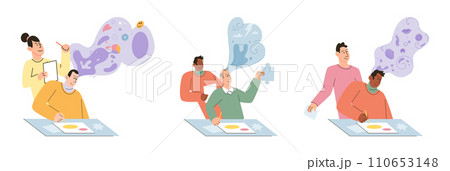 Mental health vector illustration. Intelligence and emotional intelligence contribute to individuals overall mental health and adaptability The mental health metaphor compares mind to puzzle 110653148