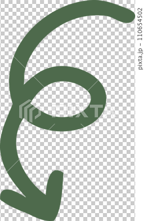 Arrow hand drawn 110654502