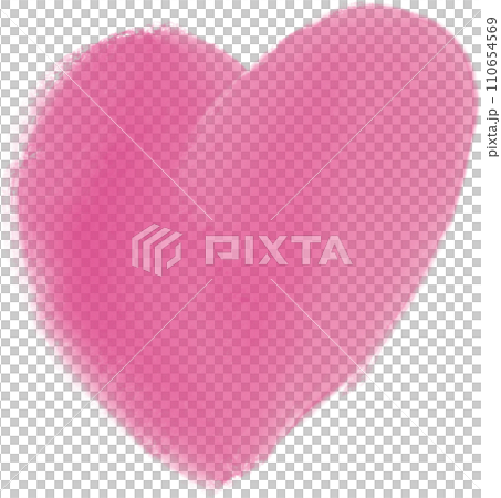 Watercolor heart 110654569