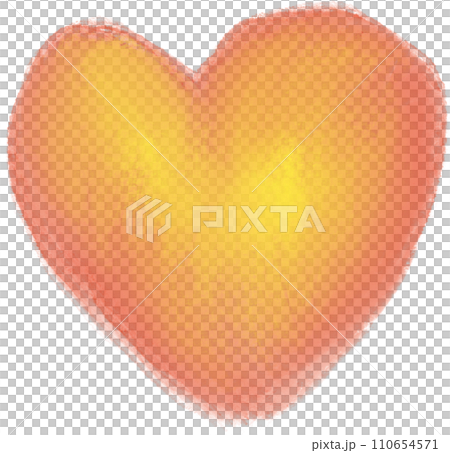 Watercolor heart 110654571