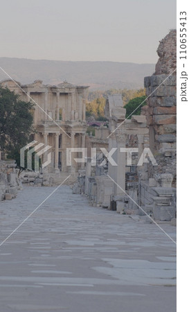 Buildings in the Ancient City of Ephesus, Ancient Buildings. Historical places. High quality photo 110655413