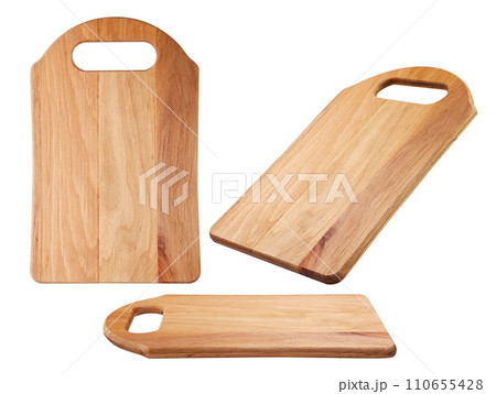 Set of wooden boards, view from different sides on a white background. Isolated Set of wooden boards, view from different sides on a white background. Isolated 110655428