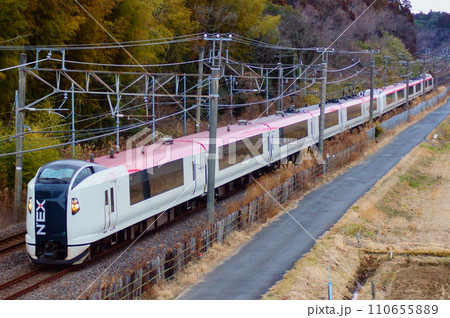 【旧塗装のE259系】特急成田エクスプレス（成田線：佐倉～酒々井） 110655889