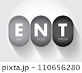 ENT - Ear Nose and Throat acronym, health concept background 110656280