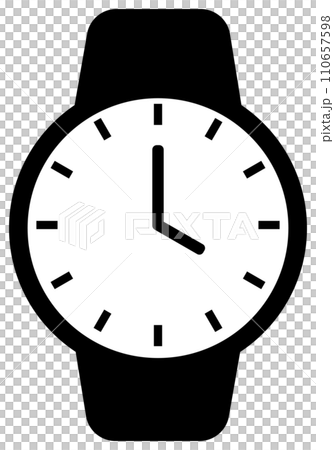 Wristwatch icon black Wristwatch icon black 110657598
