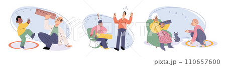 Introvert vector illustration. Being introverted does not equate to being sociopath it simply means having different social preferences Introverts find comfort in their own company and inner world Introvert vector illustration. Being introverted does not equate to being sociopath it simply means having different social preferences Introverts find comfort in their own company and inner world 110657600