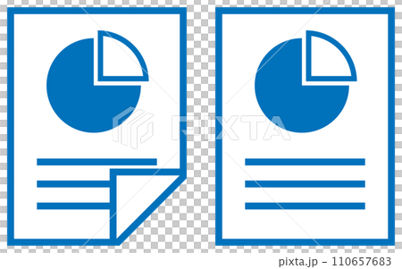 報告圖示藍色 110657683