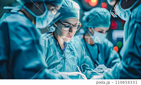 手術をするドクター 110658331