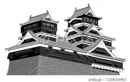 熊本城の天守 110658961