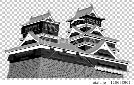 熊本城の天守 110658961