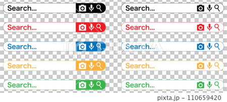 Search window illustration 5 color set Search window illustration 5 color set 110659420