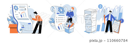 Business development. Vector illustration. Finance experts provide valuable investment advice and insights Banking services cater to diverse financial needs individuals and businesses Marketing Business development. Vector illustration. Finance experts provide valuable investment advice and insights Banking services cater to diverse financial needs individuals and businesses Marketing 110660784