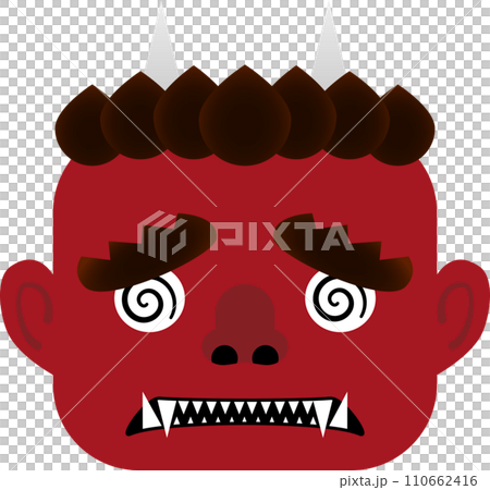 A simple setsubun troubled demon mask 110662416