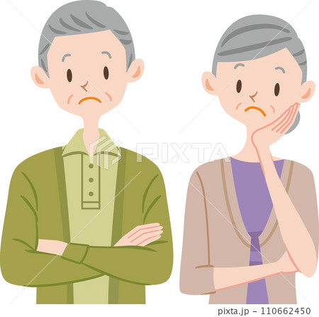 困る老夫婦　シニア 110662450