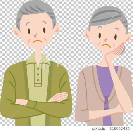 困る老夫婦　シニア 110662450