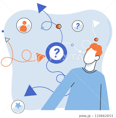 Decision vector illustration. The decision...のイラスト素材 [110662653] - PIXTA