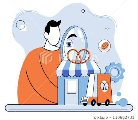 Small business. Vector illustration. Profitability is key indicator success for small businesses, ensuring sustainability and expansion The small business concept encapsulates unique challenges 110662733