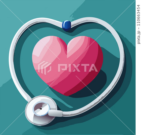 Heart. Stethoscope. World Health Day. Healthcare, health protection and global medicine poster. Illustration of world health day, international event. Stethoscope design. 7. April. Heart. Health. 2024 Heart. Stethoscope. World Health Day. Healthcare, health protection and global medicine poster. Illustration of world health day, international event. Stethoscope design. 7. April. Heart. Health. 2024 110663454