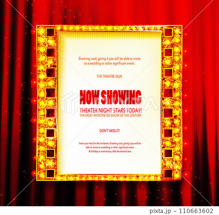 Gold movie film strip, Gold movie film strip, 110663602