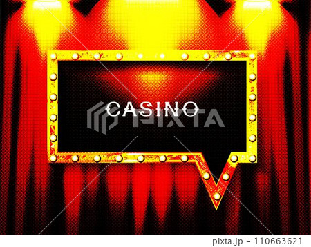 Poker casino poster logo template design 110663621