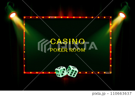 Poker casino poster logo template design Poker casino poster logo template design 110663637