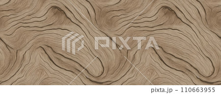 Banner with seamless wooden texture with natural pattern for background and design art work. Used for backgrounds or wall, banners, and tiles.  110663955