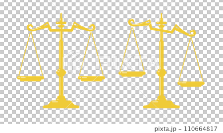 Balanced scales and tilted scales Balanced scales and tilted scales 110664817