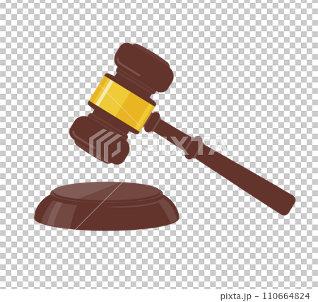 裁判の小槌 ガベル オークションハンマー 110664824