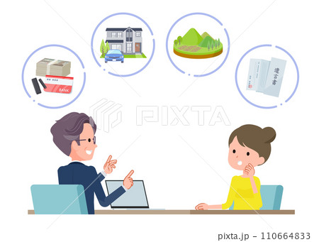 専門家へ相談するシーン。 110664833