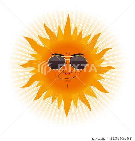 サングラスをしている太陽 110665562