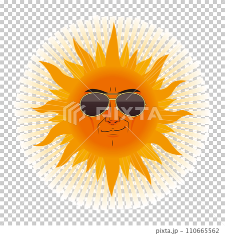 サングラスをしている太陽 110665562