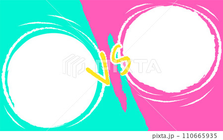 Versus blue pink challenge to competition template 110665935