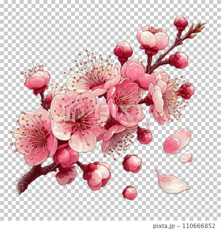 梅　桜　花見 110666852