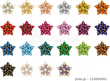 カラーバリエ、リボン縁星1 カラーバリエ、リボン縁星1 110666961