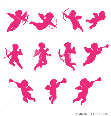 The cupid layout for valentine or love concept. The cupid layout for valentine or love concept. 110668930